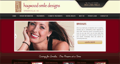 Desktop Screenshot of haywoodsmiledesigns.com